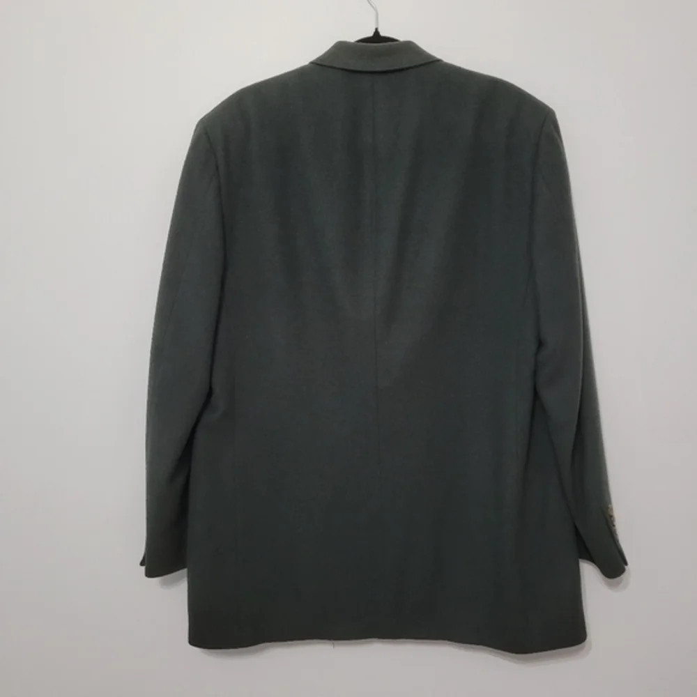 Redwood & Ross 100% Camel Hair Men's Sports Coat Est Size 43L Green Office Wear‎